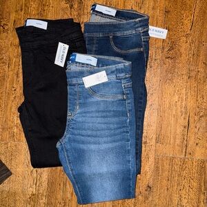 Lot of Girls Old Navy Skinny stretch jeans, girls size 10-12
